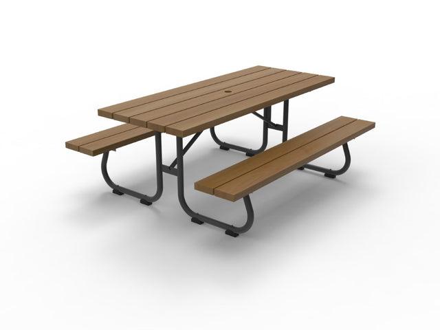 Collapsible picnic table