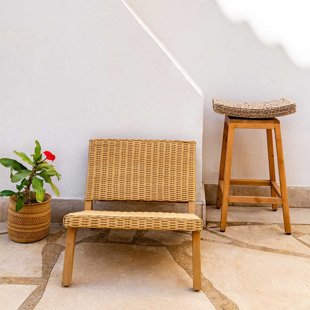bamboo low chair