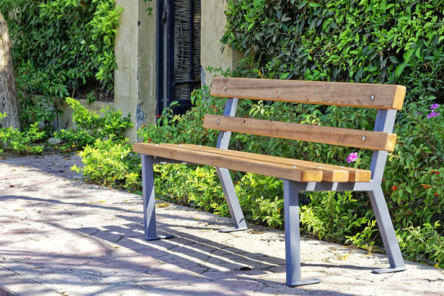 sidewalk bench