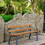 Side walk bench
