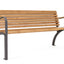 arc bench with armrest